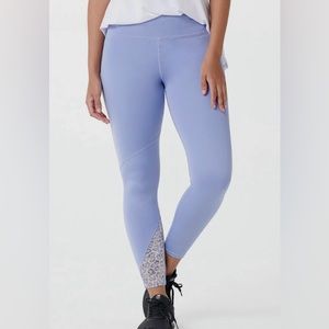 Soulgani Active Leggings Womens Medium Tall Lavender High-Waist Athleisure -New